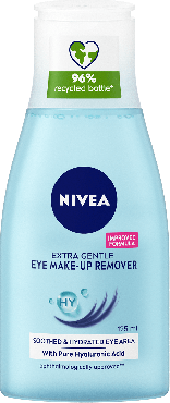 Ніжний засіб для видалення макіяжу Nivea для чутливої шкіри навколо очей, 125 мл