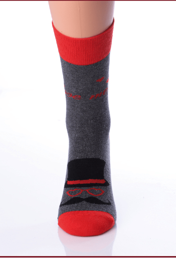 Носки мужские Giuia MSL-025 MELANGE calzino р.39-42 dark grey melange