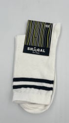 Шкарпетки чоловічі Shagal з малюнком р 25-27, смужки білий