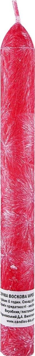 Свеча цилиндрическая СД (WP00) 20/180 красная 1 шт.