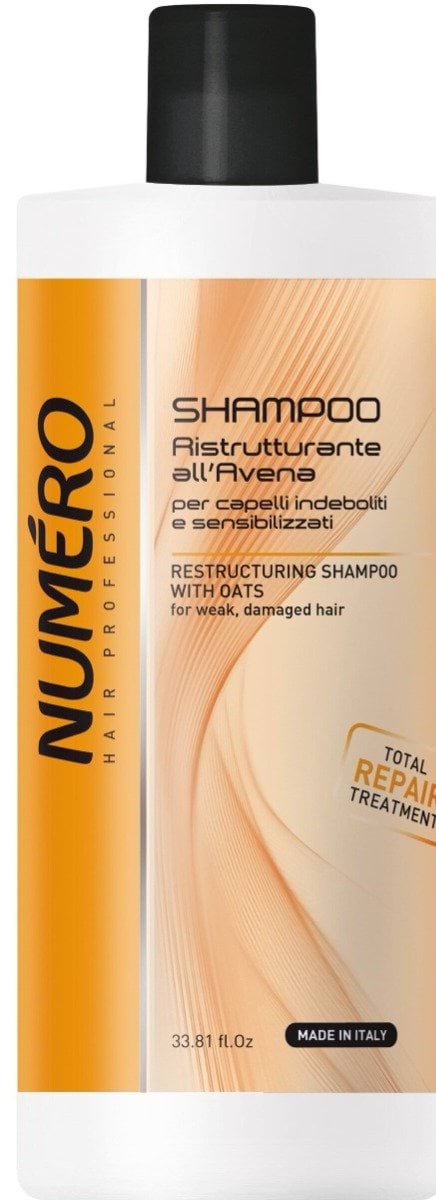 Шампунь для волос Brelil Numero AVENA восстанавливающий с овсом 1000 мл
