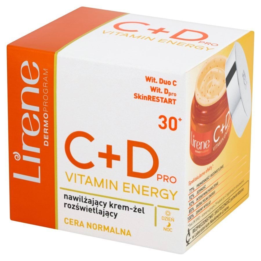 Освітлювальний крем-гель для обличчя Lirene інтенсивно зволожуючий живильний 50 мл