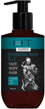 Гель Hair Trend 3 в 1 для обличчя, тіла та волосся освіжаючий 500 мл