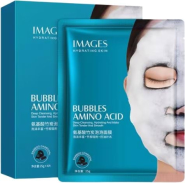 Маска тканевая для лица Images кислотно-пузырчатая 25 г фото 1