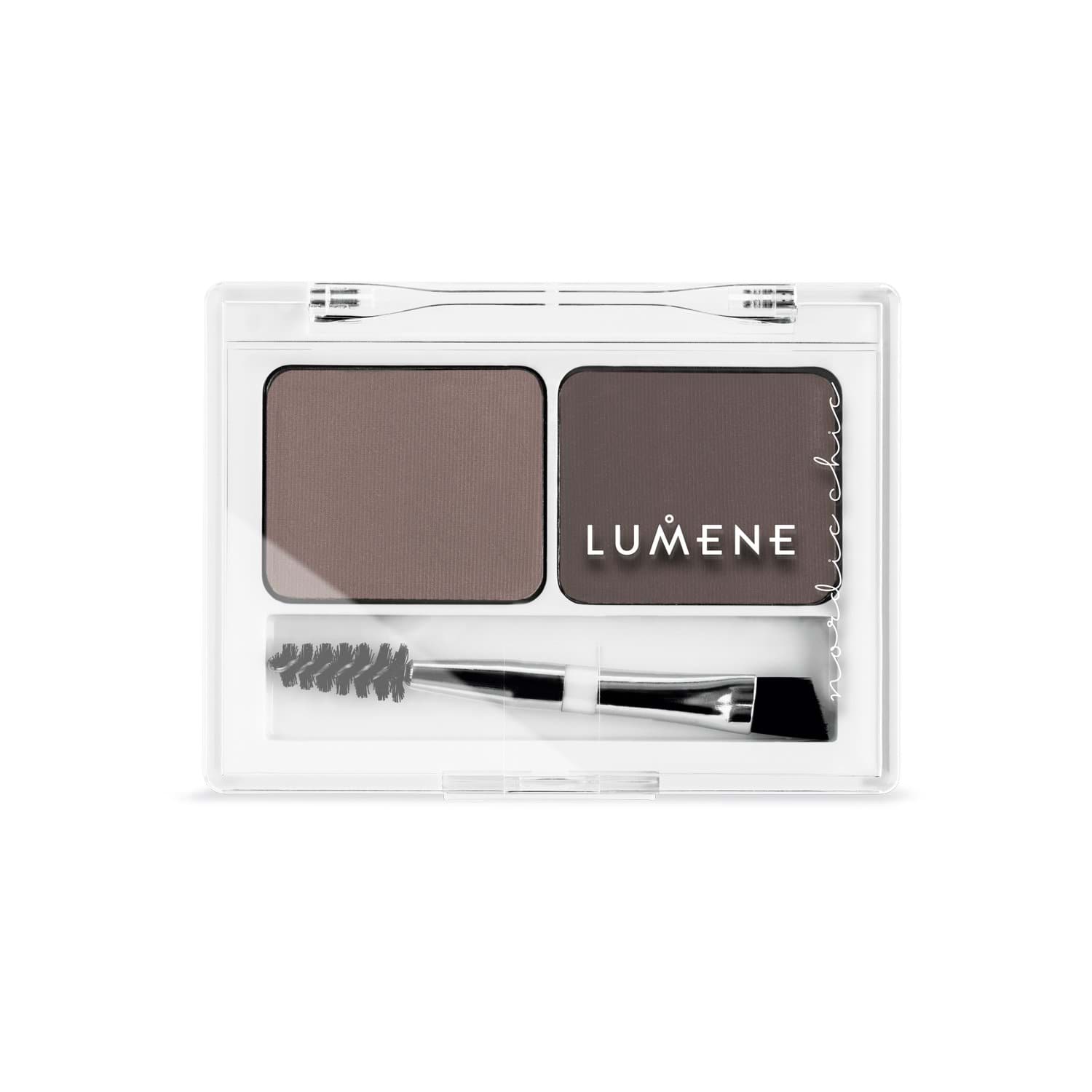 Палетка для бровей Lumene NORDIC CHIC EXTRA STAY Medium Brown, 3.6 г