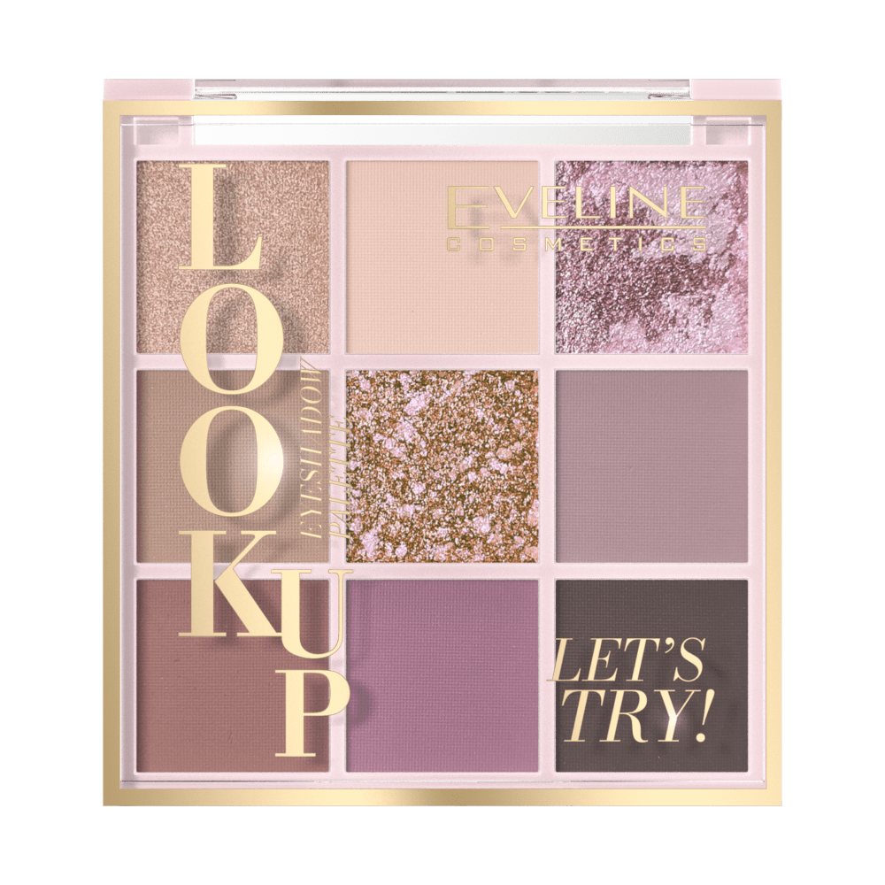 Палетка теней для век 9 тонов LOOK UP LET'S TRY, 10,8 г
