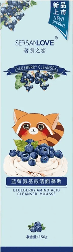 Мус-пінка для вмивання Sersanlove Blueberry з амінокислотами та чорницею 150 мл