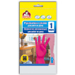Перчатки резиновые Помощница розовые, размер 7 (М)