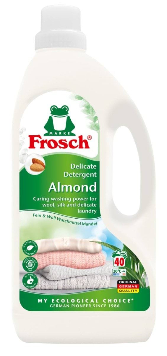 Рідкий пральний засіб-бальзам Frosch для вовни Мигдальне молочко 1.5 л