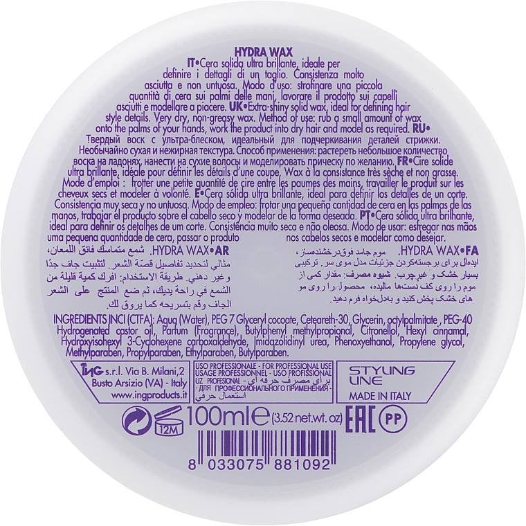 Гідра віск ING Professional Styl-ING Hydra Wax №1, 100 мл фото 1