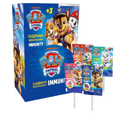 Льодяники Dolche Vit Щенячий патруль з фруктовими смаками 1 шт.