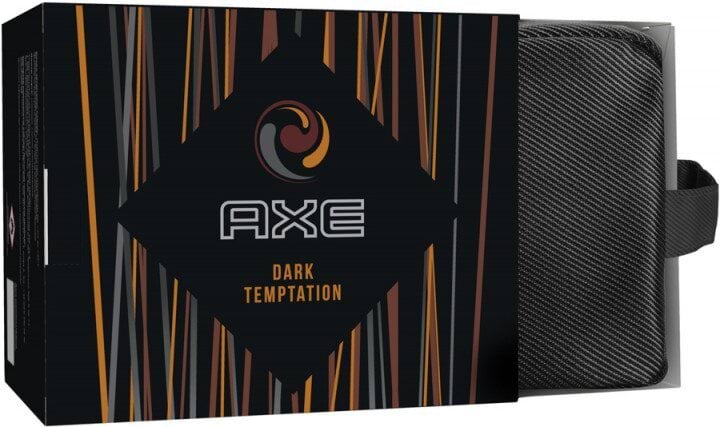 Подарунковий набір AXE Dark Temptation (гель для душу Gold, 250 мл+дезодорант спрей, 150 мл+дезодорант стік, 50 мл+косметичка)