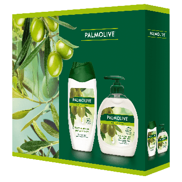 Подарочный набор Palmolive “Интенсивное увлажнение” с увлажняющим крем-гелем для душа и жидким мылом с натуральным маслом оливы