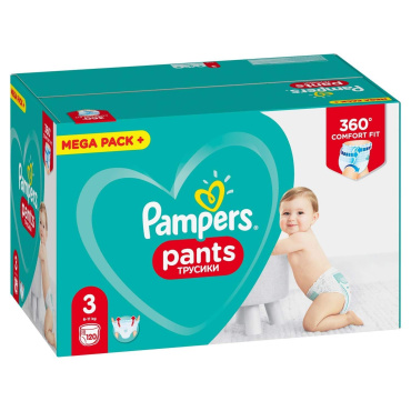 Pampers Pants підгузки - трусики Розмір 3 (Midi) 6-11 кг, 120 шт фото 2
