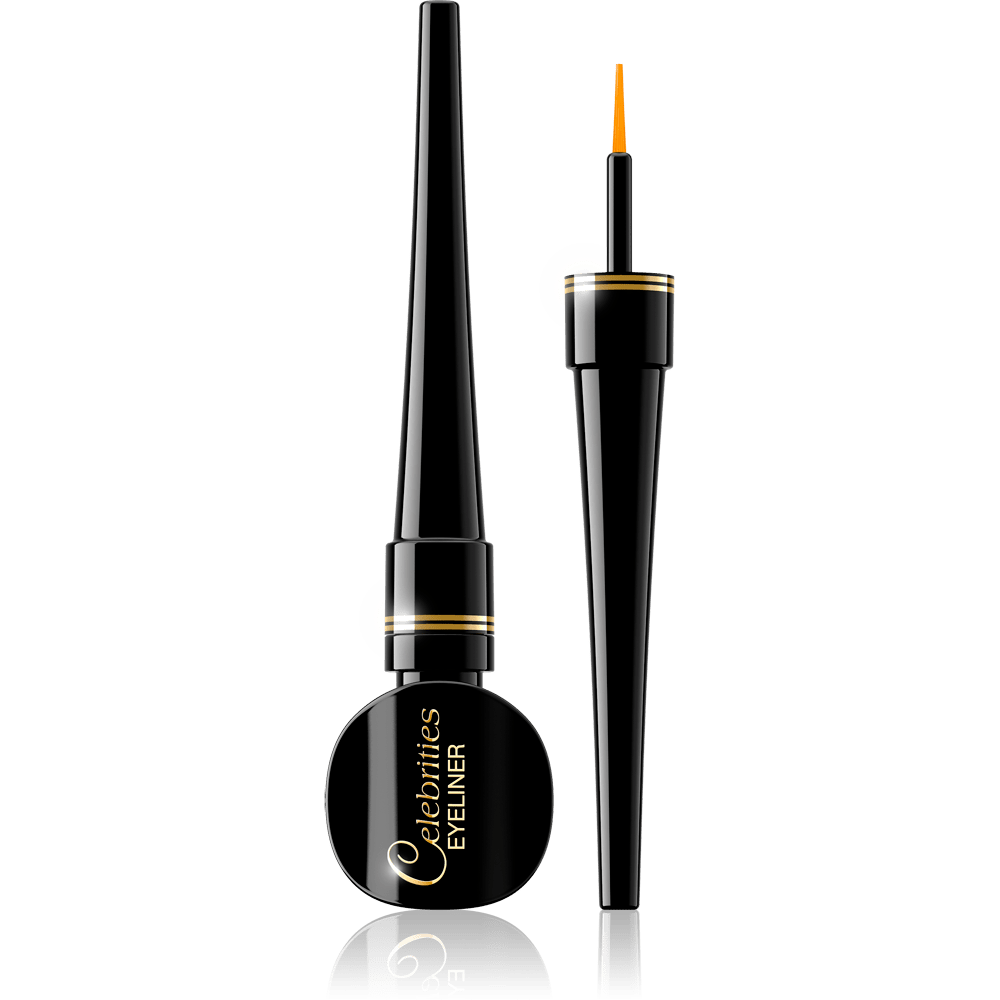 Подводка для глаз Eveline CELEBRITIES EYELINER водостойкая, 3 мл