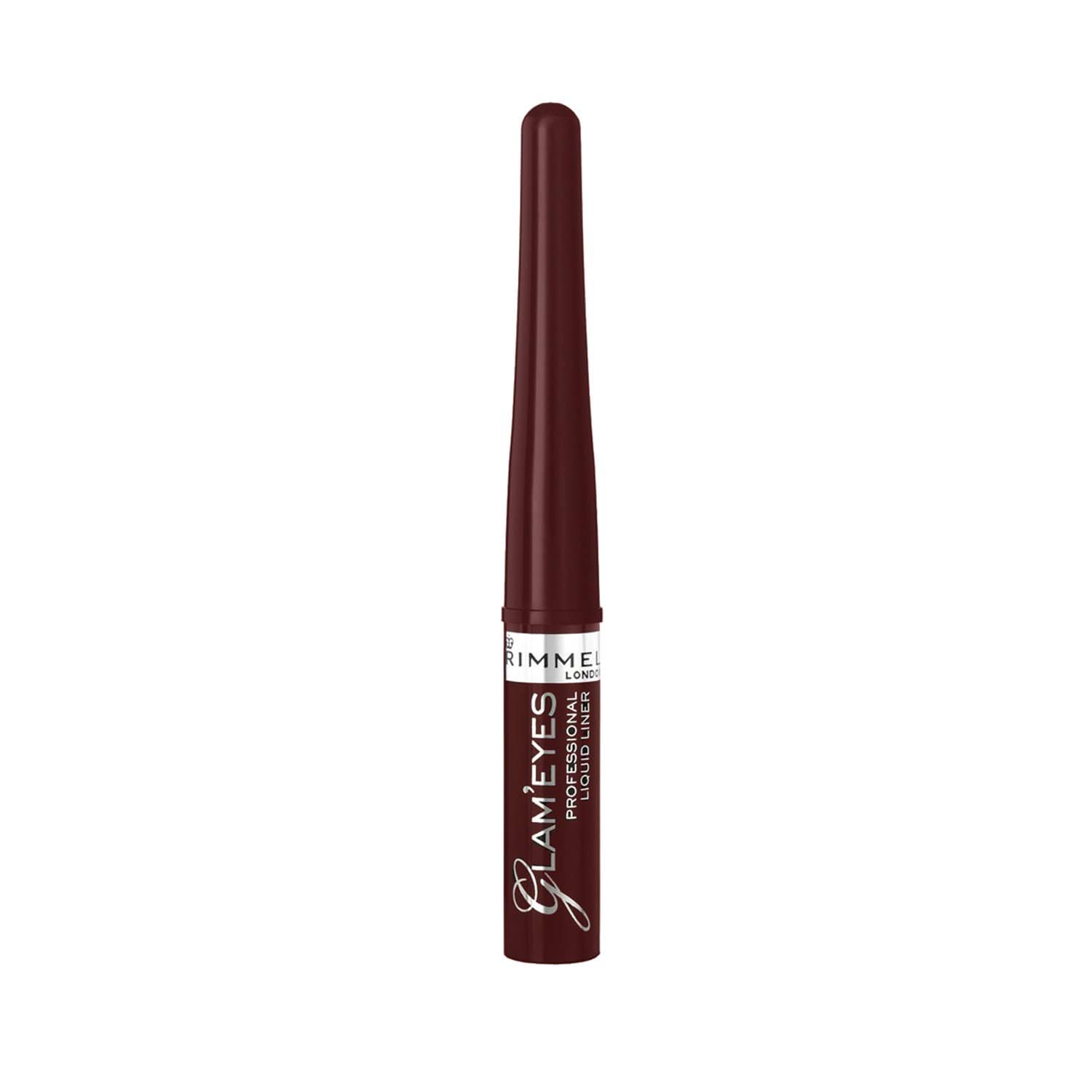 Подводка жидкая RIMMEL Glam`eyes professional liquid liner коричневая 002 brown velvet 3.5 мл