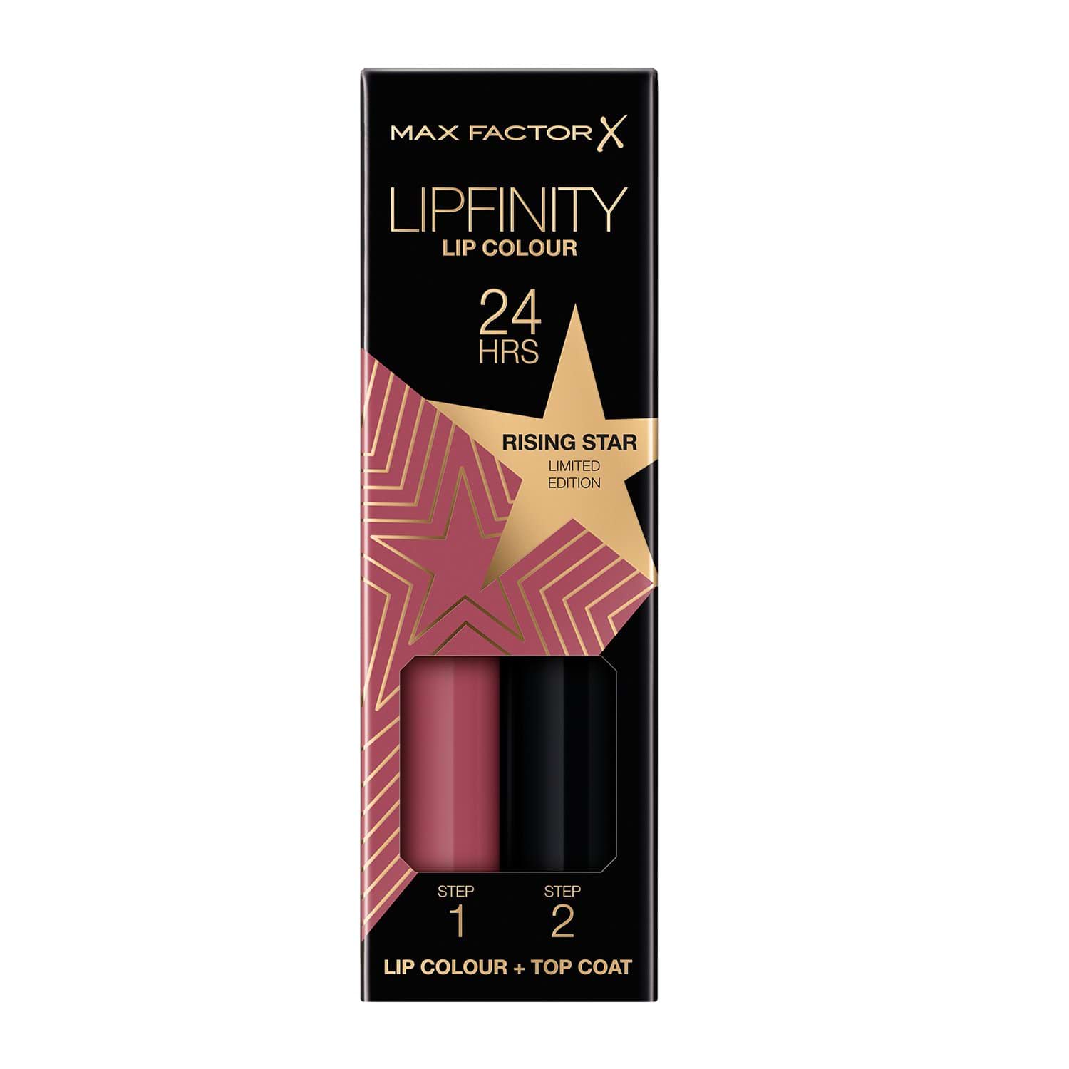 Помада стійка Max Factor LIPFINITY 2 STEP 84 RISING STAR 2.3 мл+1.9 г
