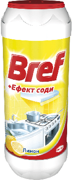 Порошок для чистки Bref+ Эффект соды лимон 500 г