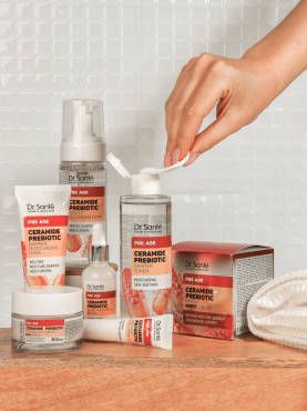 Пінка для вмивання обличчя Dr.Sante Pre Age ніжна очищуюча керамід + пребіотик 150 мл фото 4