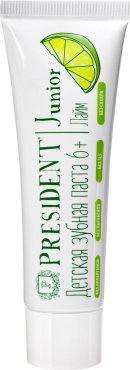 President зубна паста Junior лайм від 6років , 50мл фото 1