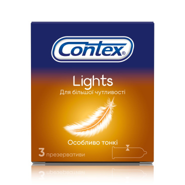 Презервативы с силиконовой смазкой CONTEX® Lights (особенно тонкие), 3 шт. фото 6