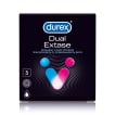 Презервативы Durex Dual Extase латексные с силиконовой смазкой, 3 шт фото 1
