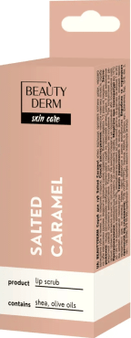 Скраб для губ BEAUTYDERM salted caramel lip scrub 10 мл фото 1