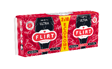 Прокладки для критичних днів fantasy FLIRT Ultra Line, normal, soft&dry, 4 краплі, 20 шт