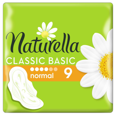 Прокладки для критических дней Naturella Classic Basic Normal c крылышками, 9 шт