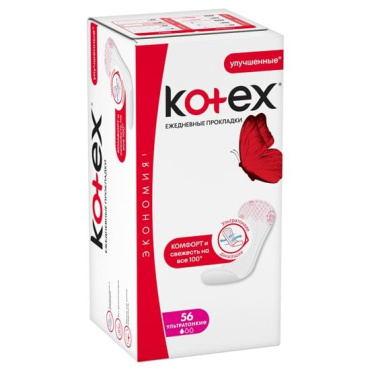 Прокладки ежедневные Kotex Ultraslim 56 шт. фото 1