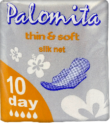 Гигиенические прокладки Palomita Thin&Soft silk net day, 10 шт