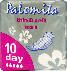 Прокладки гігієнічні Palomita Thin & Soft textile day, 10 шт