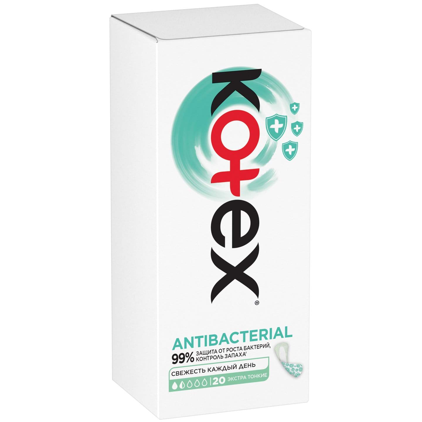 Прокладки ежедневные Kotex Antibacterial, 20 шт