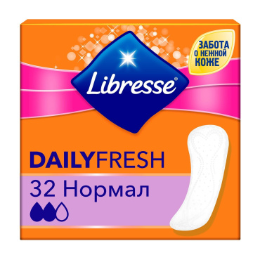 Прокладки ежедневные Libresse Daily Fresh Normal 32 шт