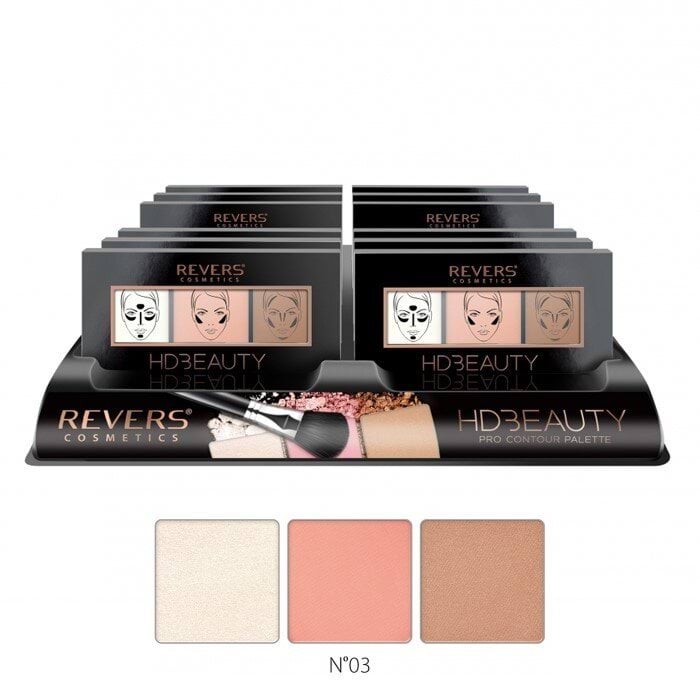 Пудра для контурингу обличчя REVERS HD Beauty PROCONTOUR PALETTE №03, 12 г