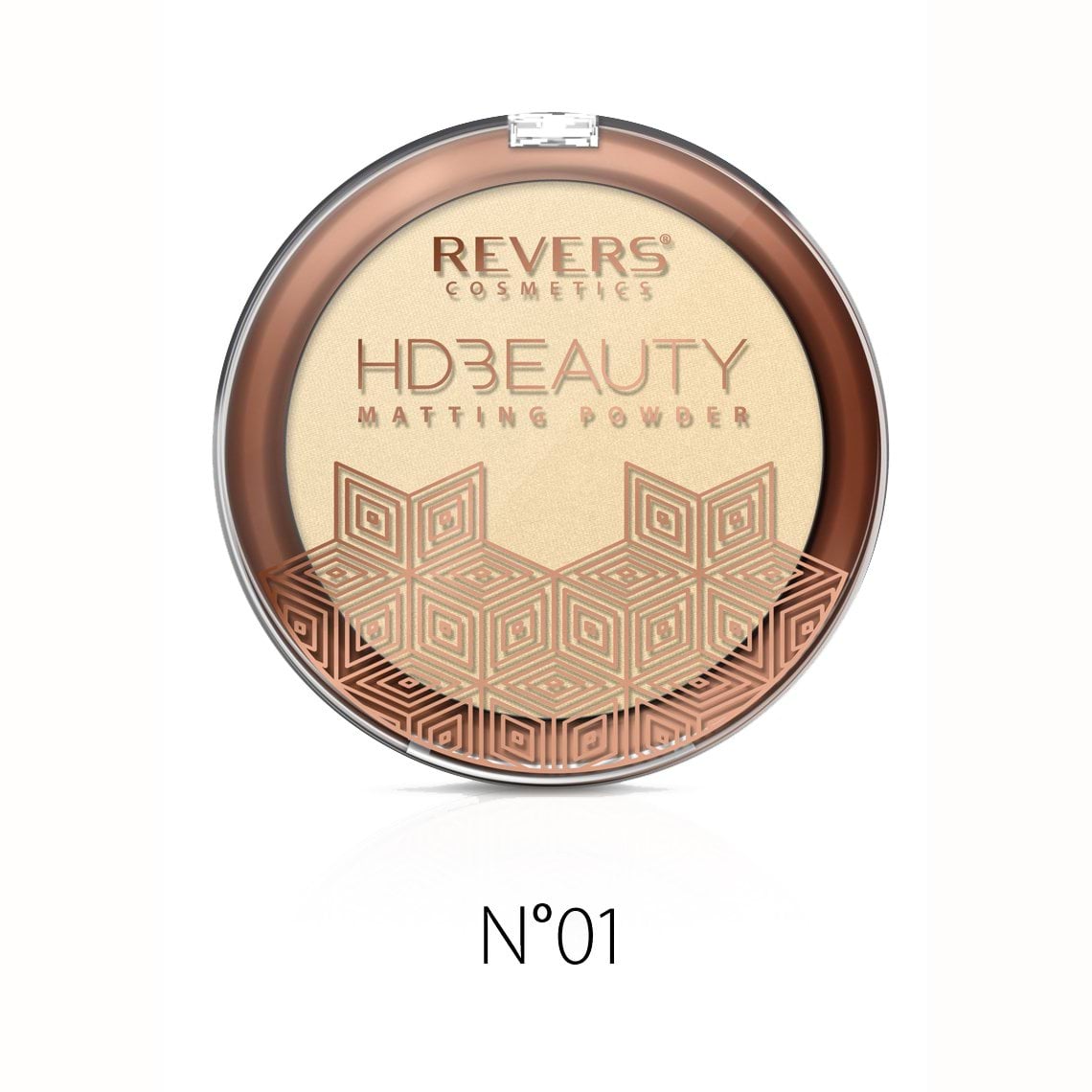 Пудра для обличчя REVERS HD BEAUTY матова №01, 9 г