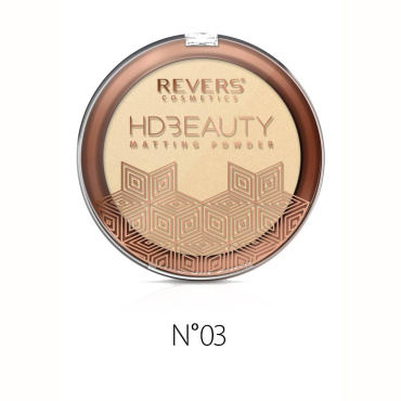 Пудра матовая для лица REVERS HD BEAUTY no 03, 9 г