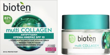 Крем для обличчя Bioten Multi-Collagen денної SPF 10 проти зморшок із колагеном 50 мл фото 1