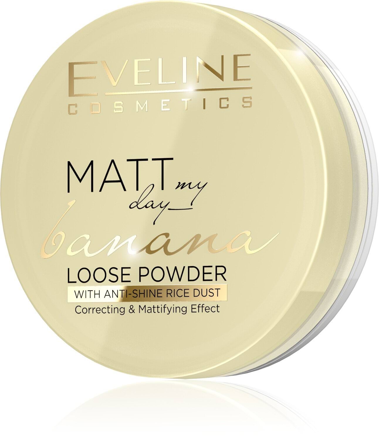 Пудра для обличчя Eveline Cosmetics BANANA MATT MY DAY LOOSE POWDER розсипчаста бананова, 6 г