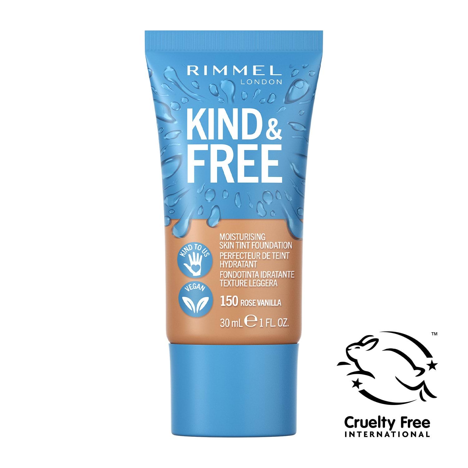 Увлажняющий тинт  RIMMEL KIND & FREE  №150, 30 мл