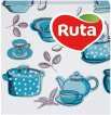 Салфетки сервировочные Ruta Double Luxe с принтом Кухня 2 слоя 24х24 см 40 шт