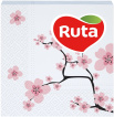 Серветки кольорові Ruta Double Luxe з принтом Сакура 2 шари 24х24 см 40 шт фото 1