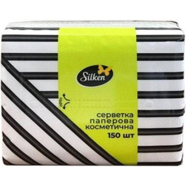 Салфетки Silken бумажные универсальные Мини 2 слоя, 150 шт