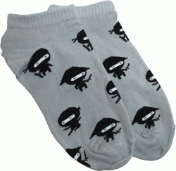 Shagal шкарпетки чол. короткі з малюнком "Ніндзя" р 25-27, сірий
