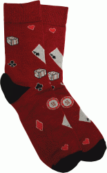 Shagal шкарпетки чол. з малюнком "Казино" р 25-27, бордовий