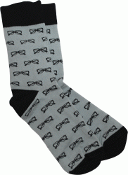 Shagal шкарпетки чол. з малюнком "Окуляри" р 25-27, сірий