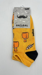 Shagal шкарпетки чол. короткі з мал. Віскі р. 25-27, жовтий