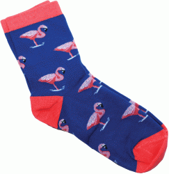 Shagal носки жен. с рисунком "Фламинго" р 23-25, синий