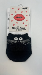 Shagal шкарпетки жін. з малюнком Кіт р. 23-25, білий