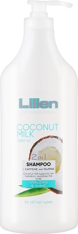 Шампунь Lilien Coconut Milk 2 в 1 для всех типов волос 1000 мл